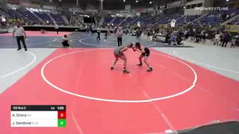 114 lbs Rr Rnd 2 - Alesiter Orona, Rio Rancho vs Joshwa Sandoval, BlackCat WC