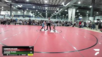 88 lbs Quarterfinal - Connor McLeod, Hanover Hawkeye Wrestling vs Hudson Russo, Mat Sharks