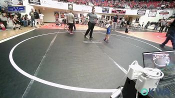 46 lbs Consi Of 8 #1 - Harper Woolman, Pryor Tigers vs Casen Rutherford, Verdigris Youth Wrestling