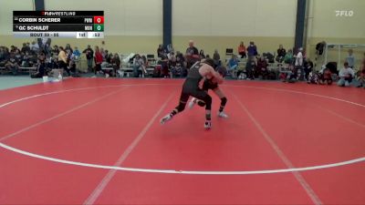 85 lbs Cons. Round 3 - Corbin Scherer, Pursuit Wrestling Minnesota vs Qc Schuldt, Montevideo
