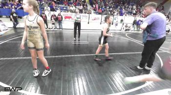 82 lbs Rr Rnd 2 - Azalea Pennington, Henryetta Knights Wrestling Club vs Tatum Howell, Mannford Pirate Youth Wrestling