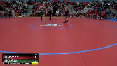 132 lbs Cons. Round 3 - Keller Wilson, Cedar Falls vs Aidyn Roman, Cedar Rapids Kennedy