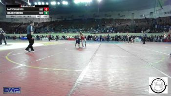143 lbs Consi Of 16 #1 - Easton Neves, Fort Gibson Youth Wrestling vs Issac Torres, Locust Grove High School