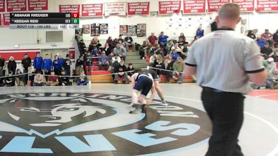 190 lbs Quarterfinal - Abaham Kreuger, Lamoille vs Keegan Reid, Otter Valley