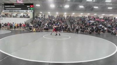 113 lbs Champ. Round 1 - Oaker Cook, Mowest vs Jaydyn Schommer, Nebraska Boyz