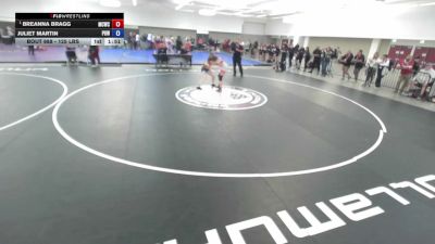 125 lbs 3rd Place Match - Breanna Bragg, Manteca Cobras Wrestling Club vs Juliet Martin, Project 8 Wrestling