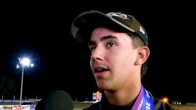 Gavin Miller Reacts After Winning Friday At Jefferson County Speedway