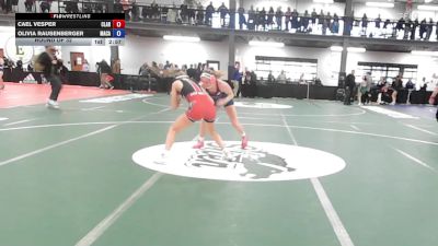 126 lbs Round Of 32 - Cael Vesper, Clarence vs Olivia Rausenberger, MacArthur