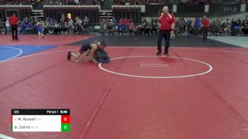 123 lbs Cons. Round 7 - Mason Russell, Othello Wrestling Club vs Brayden Collins, Rapid City - Westside