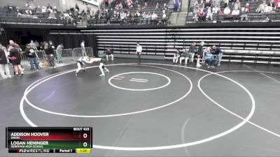 116 lbs Quarterfinal - Logan Heninger, Herriman High School vs Addison Hoover, Union