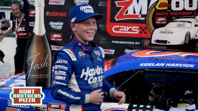 Keelan Harvick Reacts After Scoring First CARS Tour Pro Late Model Victory At Hickory