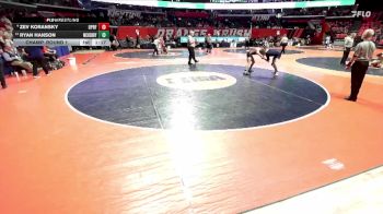 3A 132 lbs Champ. Round 1 - Ryan Hanson, McHenry vs Zev Koransky, Oak Park (O.P.-River Forest)