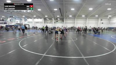 143 lbs Quarterfinal - Luke Moccia, Hudson vs Jay Lamourt, East Haven