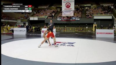 Schoolboys - 92 lbs Quarters - Daniel Martinez, Sunkist Kids Monster Garage vs Cameron Bartlow, USA Gold Wrestling Club