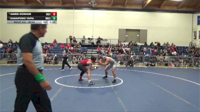1st Place Match - Kanaipono Tapia, Menlo College Transition Men vs James Donham, UNLV Men