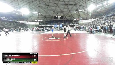 4A 113 lbs Cons. Round 2 - Hayden Sternod, South Kitsap vs Ruben Ruiz, Federal Way