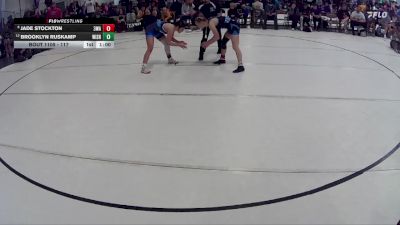 117 lbs Cons. Round 2 - Jade Stockton, 308 Wrestling Academy vs Brooklyn Ruskamp, Wisner
