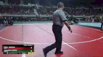 107 lbs Cons. Round 3 - Opal Jarman, Mesa vs Adianna Ponce, Parker