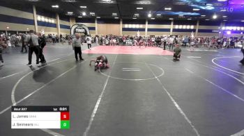 98 lbs Semifinal - LeShaun James, Ganado WC vs Jagger Seimears, Villa Bros