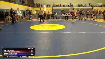 132 lbs Quarterfinal - Jacob Reitz, Kansas City Training Center vs Brogan Hagen, Firebird Wrestling Club