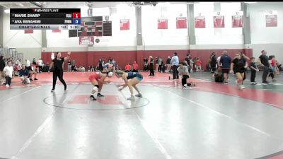 122 lbs Quarterfinal - Marie Sharp, Blair Academy vs Ava Ebrahimi, Poway Wrestling