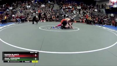 192-199 lbs Quarterfinal - Isaac Vanhoose, Cherokee Wrestling vs Ramon Blanco, Lewis And Clark