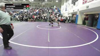 Girls 100 lbs Semifinal - Ava Caceres, Santa Teresa Girls vs Kiana Lien, Mt. View&nbsp;Girls