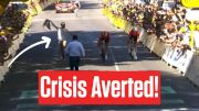 Crazed Fan Nearly Derails Tour de France Stage 11 Finish