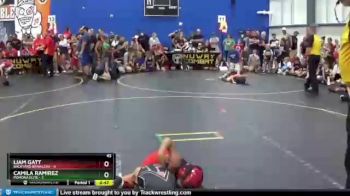 43 lbs Finals (8 Team) - Camila Ramirez, Pomona Elite vs Liam Gatt, Backyard Brawlers