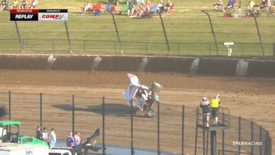 Ryan Timms Crashes Hard During Hot Laps At Eldora