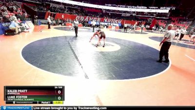 3A 106 lbs Champ. Round 1 - Luke Foster, Joliet (Catholic Academy) vs Kaleb Pratt, Barrington