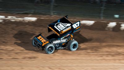 Aaron Reutzel Reacts After Winning Double Down Duel At Eldora Speedway