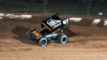 Aaron Reutzel Reacts After Winning Double Down Duel At Eldora Speedway