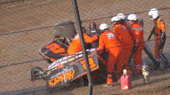 David Gravel Crashes Out Of Joker's Jackpot B-Main At Eldora Speedway