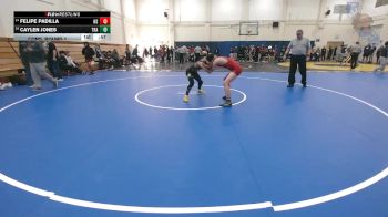 124 lbs Cons. Round 1 - Caylen Jones, Tracy vs Felipe Padilla, North Salinas