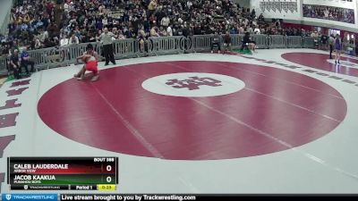 190 lbs Cons. Round 1 - Jacob Kaakua, Punahou Boys vs Caleb Lauderdale, Arbor View