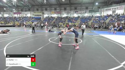 101 lbs Consi Of 16 #2 - Jesse Kiefer, Trinidad Miners MS vs Zanea Hazelbush, Rifle Youth Wrestling