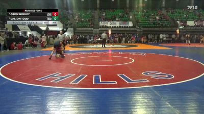 7A 113 lbs Cons. Semi - Dalton Todd, Tuscaloosa County vs Greg Worley, James Clemens HS