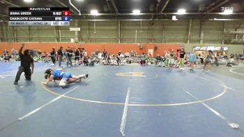 48 kg Rr Rnd 4 - Jenna Greer, PA West 2 - GK8E vs Charlotte Catania, New England Trappers Red - GK8E