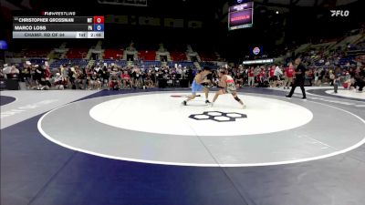 132 lbs Champ. Rd Of 64 - Christopher Grossman, MT vs Marco Loss, PA