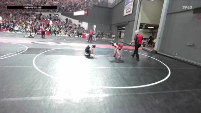 135 lbs Round 2 - Maylea Collins, Laona/Wabeno Rebels vs Reina Ristow, Neenah Youth Wrestling