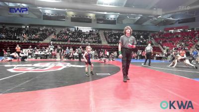 46 lbs Consi Of 16 #2 - Lucien Dohn, Skiatook Youth Wrestling vs Declan Bartenhagen, Pawhuska Elks Takedown