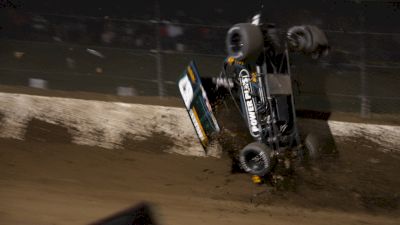 Aaron Reutzel Crashes Violently During Friday Kings Royal Prelim At Eldora Speedway