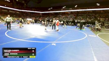 190 Class 1 lbs Champ. Round 1 - Kayleen Gariepy, Sherwood vs Abbie Johnson, Kennett