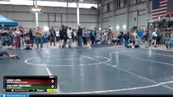 95 lbs Semifinal - Tailynn Hirchert, Nampa Bulldogs vs Leah Loya, Madison Middle School