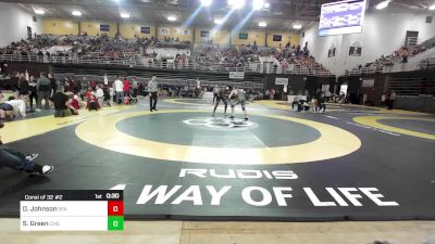 215 lbs Consi Of 32 #2 - Douglas Johnson, Saint Frances Academy vs Spencer Green, Catholic High School