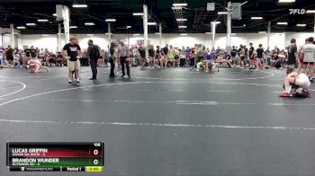 106 lbs Round 4 (6 Team) - Brandon Wunder, Outsiders WC vs Lucas Griffin, Savage WA White