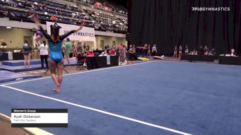 Kyah Dickerson - Women's Group, Twin City Twisters - 2021 Women's Xcel Region 4 Championships
