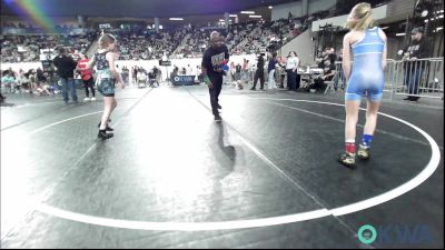 70 lbs Rr Rnd 4 - Camryn Price, Team Tulsa Wrestling Club vs Emily Tarwater, Eufaula Ironheads Wrestling Club
