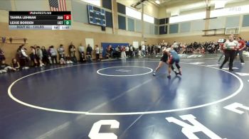 120lbs Champ. Round 1 - Tahira Lehman, Juanita (Girls) vs Lexie Borden, Lake Stevens (Girls)